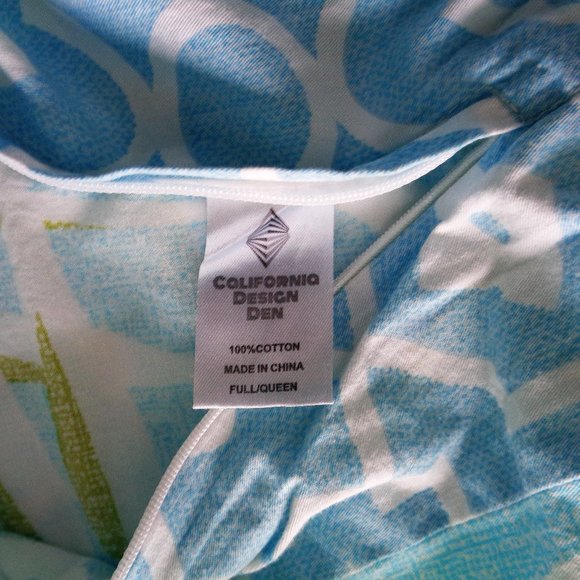 Tropical vibes reversible full queen duvet cover 3 pieces - Picture 6 of 13